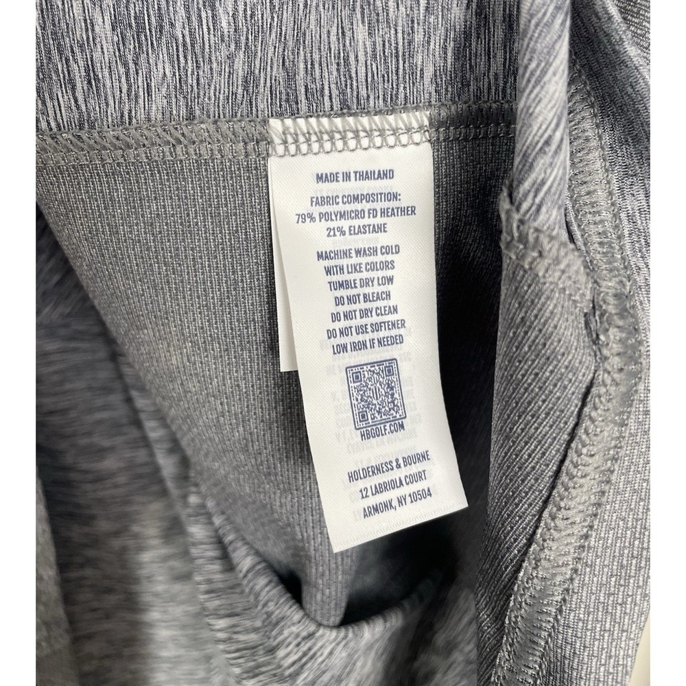 NEW Holderness & Bourne Airation Darrow Pullover Sz Medium Heathered Charcoal - Picture 5 of 9